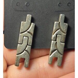 Heavy Sterling Silver Earrings